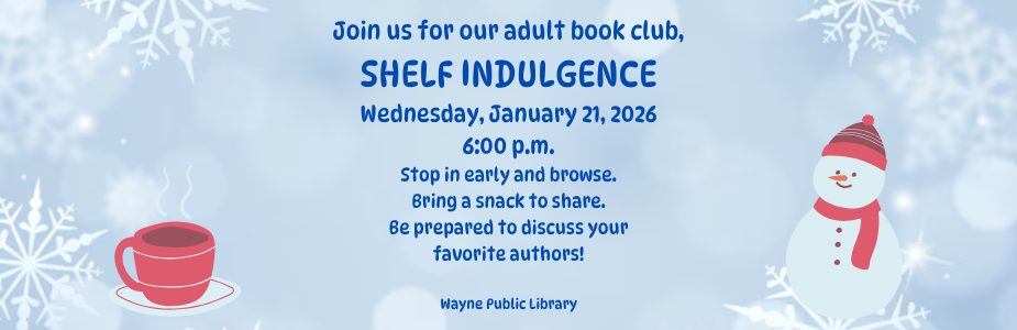 Adult book club 1/21/26 6pm